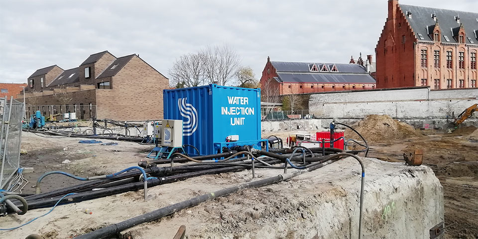 Succesvolle (retour)bemaling  bij bouw rotatieparking in Brugge