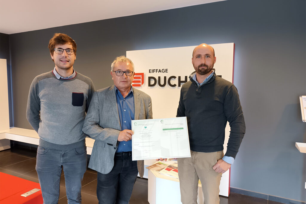 CO2-bewust certificaat voor Duchêne en De Graeve (Eiffage Benelux)