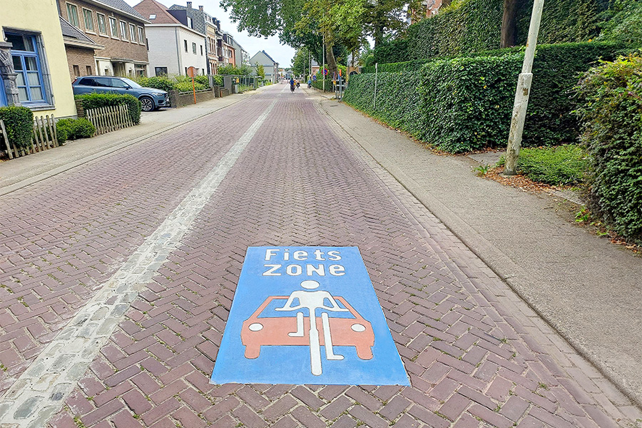 Gemeente Boechout kiest voor nieuwe signalisatietegel fietszone